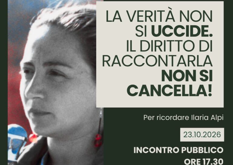 “La verità non si uccide”, evento dedicato a Ilaria Alpi a Terracina